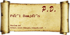 Pál Damján névjegykártya
