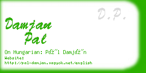damjan pal business card